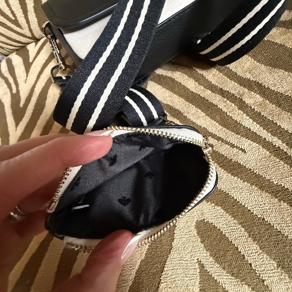 Kate Spade Black and Cream Crossbody Bag with Coin Pouch - Picture 11 of 11